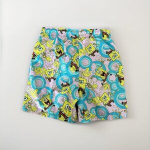 Spongebob Squarepants Swim Trunks Boy Size L 10-12 Travel Pool Beach Vacation